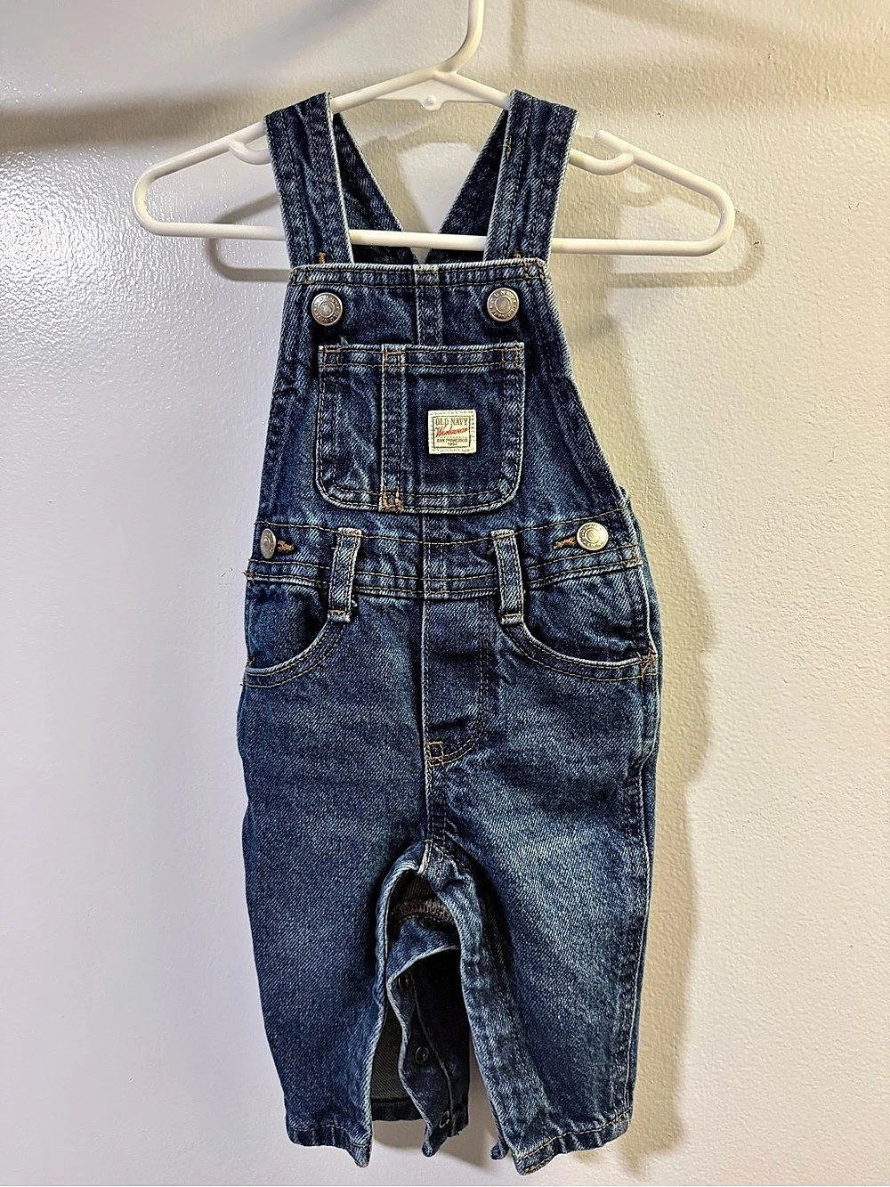 Old Navy Workwear Denim Overalls Blue Baby 3-6M